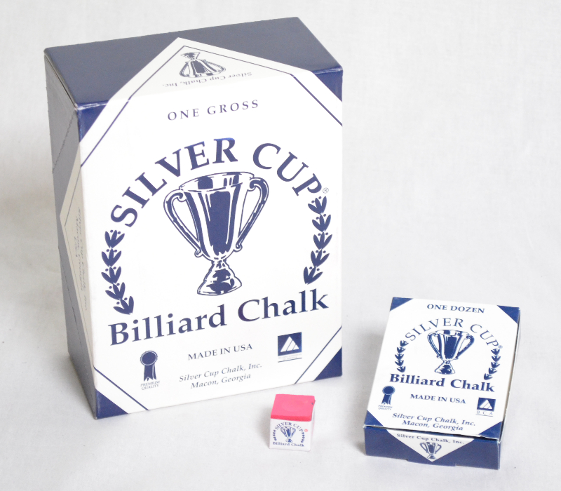 Silver Cup Billiards/Pool Cue Chalk - 1 Dozen - Olive